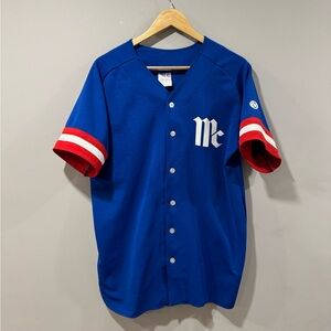 Vintage Athletic Knit BA5200 Full-Button Baseball Jersey